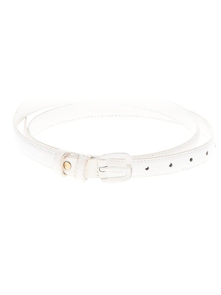 Pre-owned Unbranded Belt In White