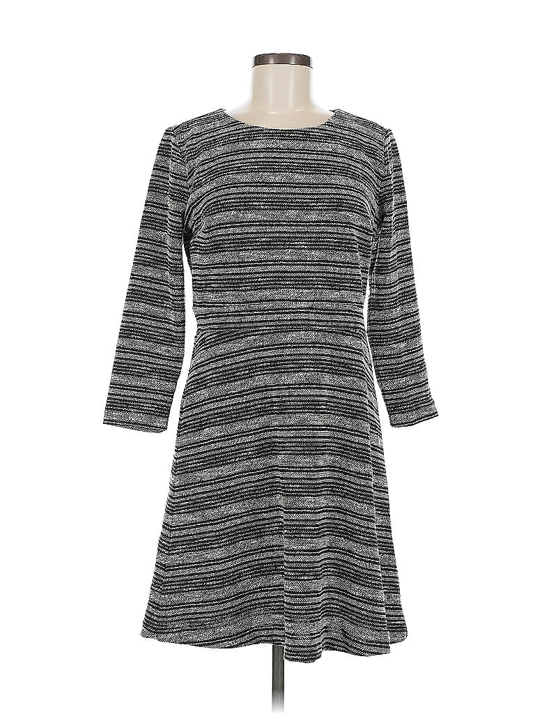 Pre-owned Ann Taylor Loft Casual Dress In Gray