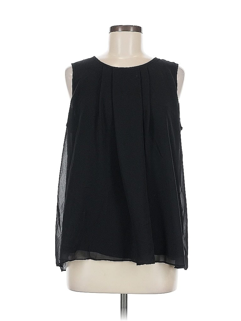 Pre-owned Calvin Klein Sleeveless Blouse In Black