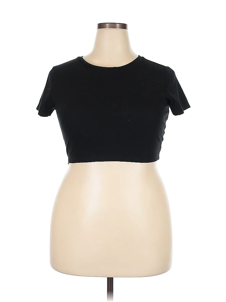 Pre-owned Wild Fable Short Sleeve T-shirt In Black