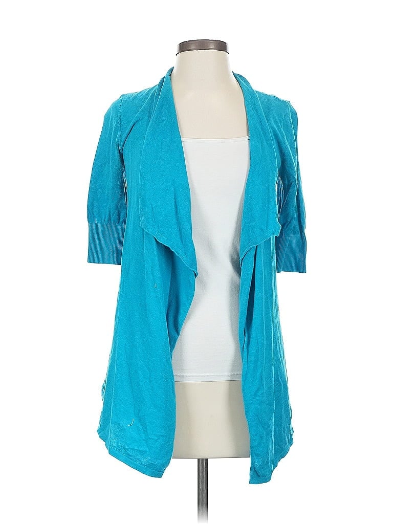 Pre-owned Express Cardigan Sweater In Blue