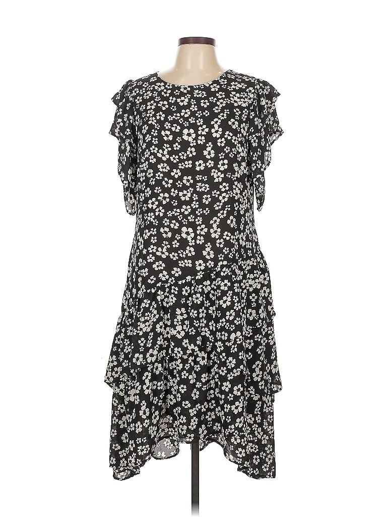 Pre-owned Who What Wear Casual Dress In Black