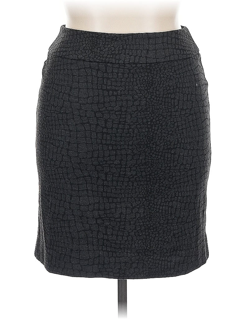 Pre-owned Halogen Formal Skirt In Gray