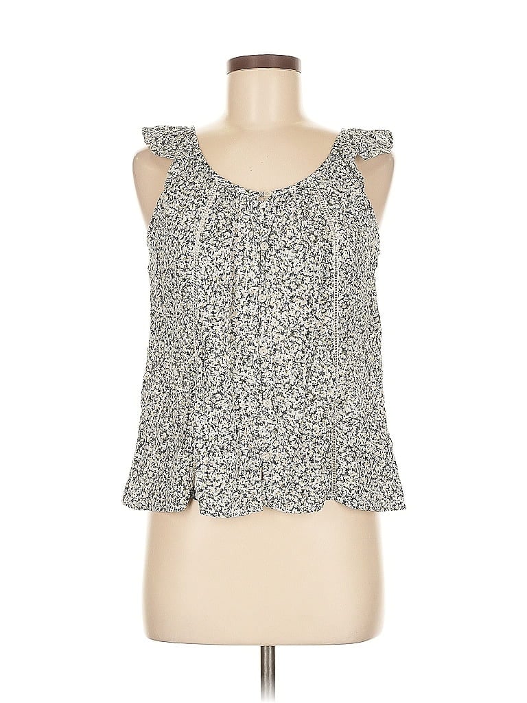 Pre-owned Sonoma Goods For Life Sleeveless Blouse In White