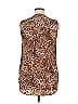 S/I Studio 100% Polyester Brown Sleeveless Blouse Size XL - photo 2