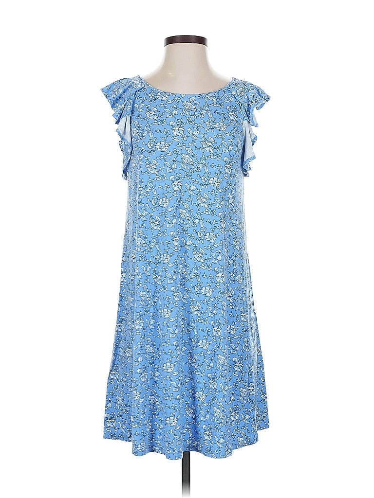Pre-owned Ann Taylor Loft Casual Dress In Blue