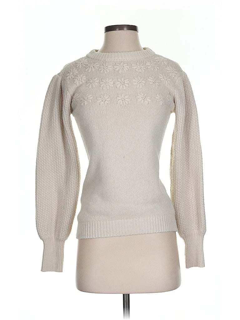 Pre-owned Louna Pullover Sweater In White