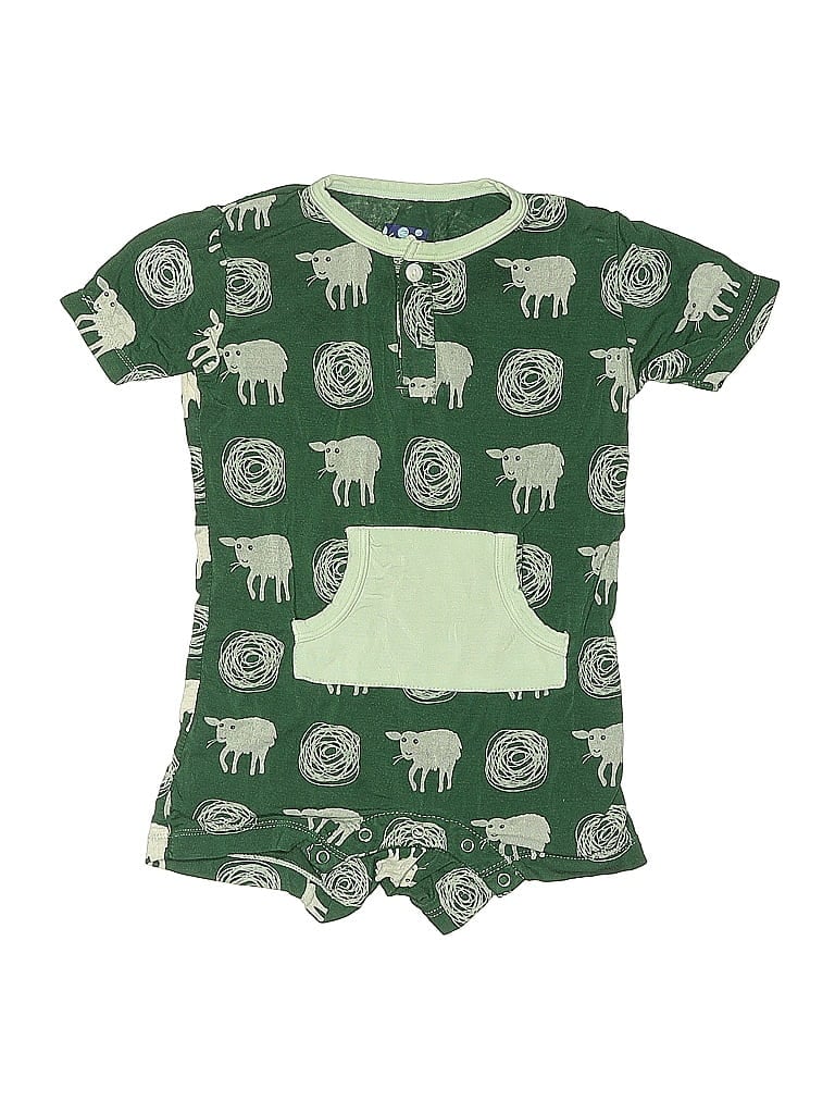 Pre-owned Kickee Pants Babies' Dress In Green