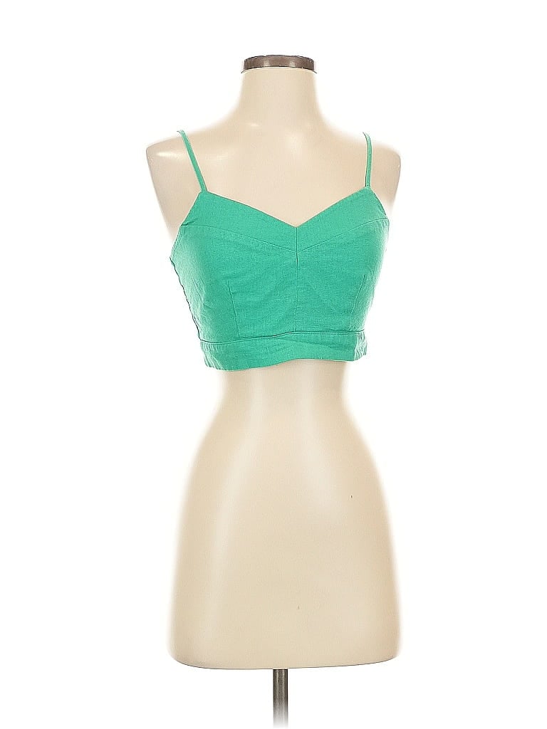 Pre-owned Universal Thread Sleeveless Top Green Sweetheart Neckline Tops