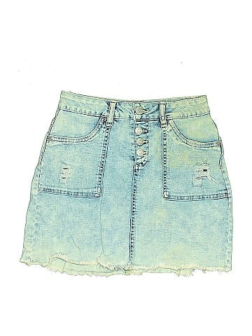 Justice Denim Skirt (view 1)