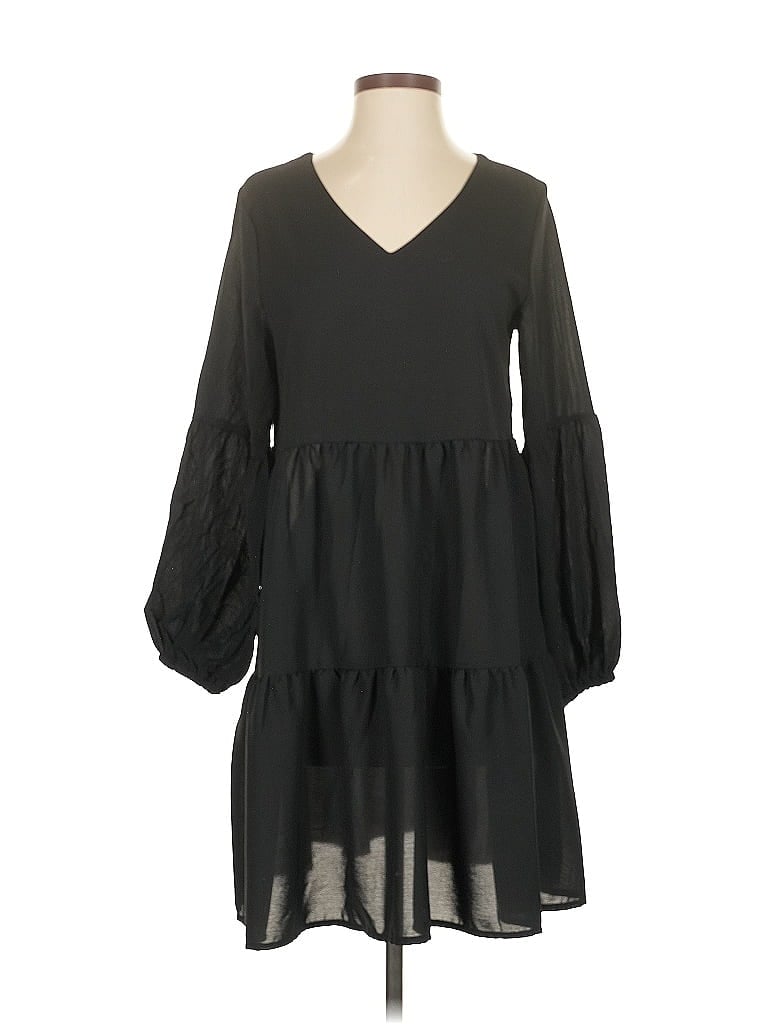 Pre-owned Unbranded Casual Dress In Black