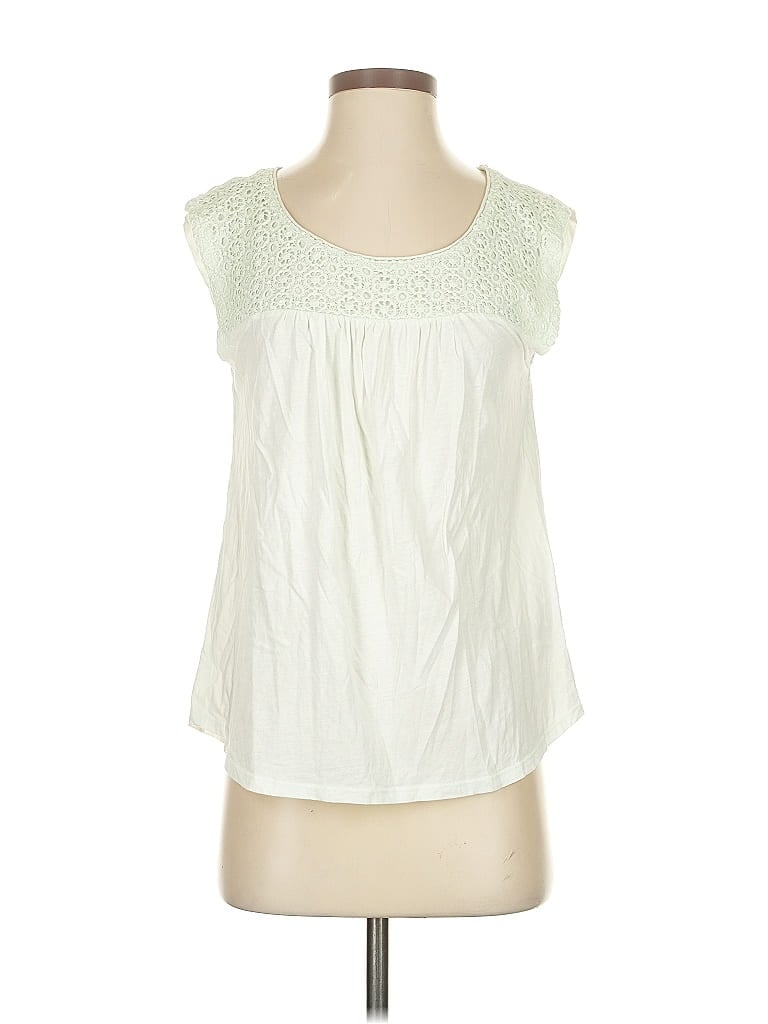 Pre-owned Lc Lauren Conrad Sleeveless Blouse In White