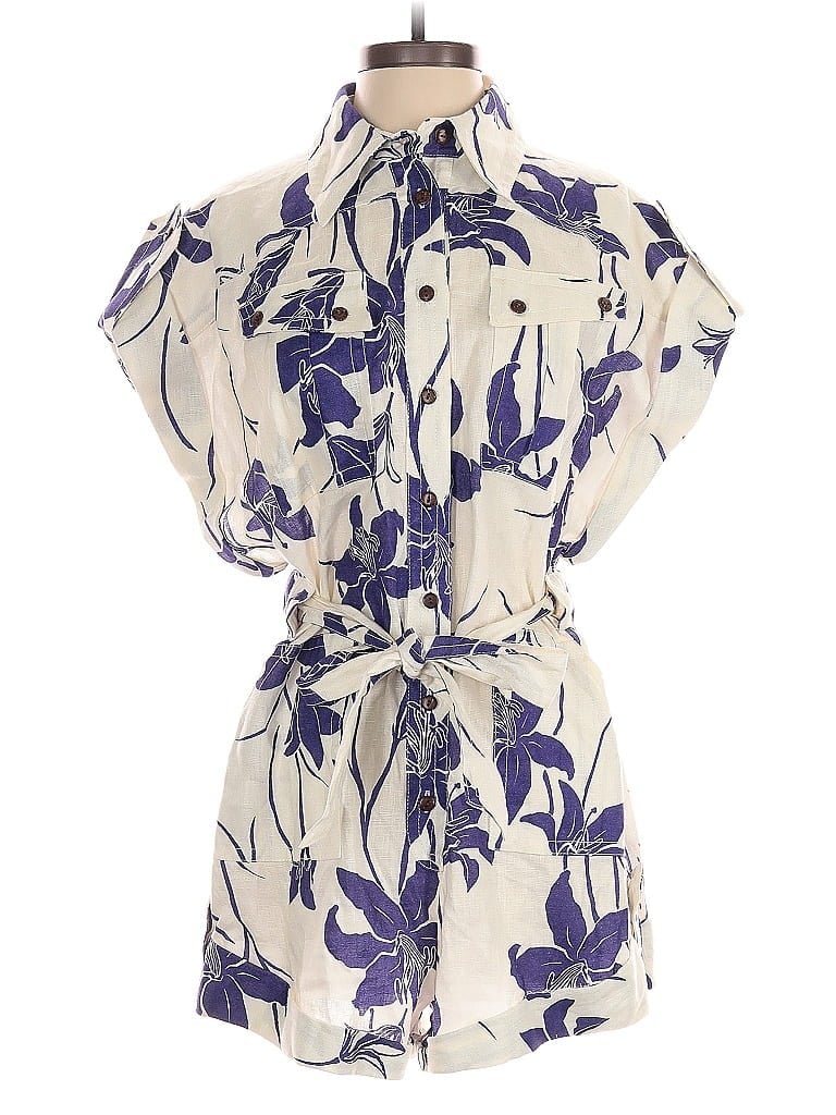 Pre-owned Zimmermann Romper In Purple