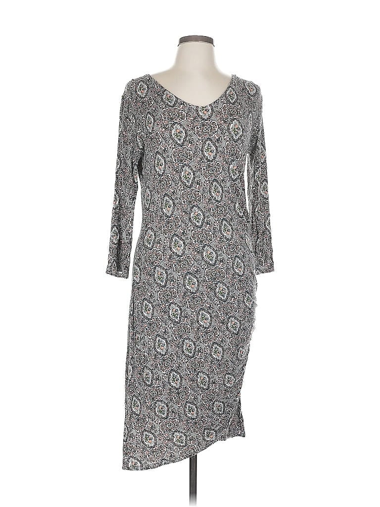 Pre-owned Ichi Casual Dress In Gray