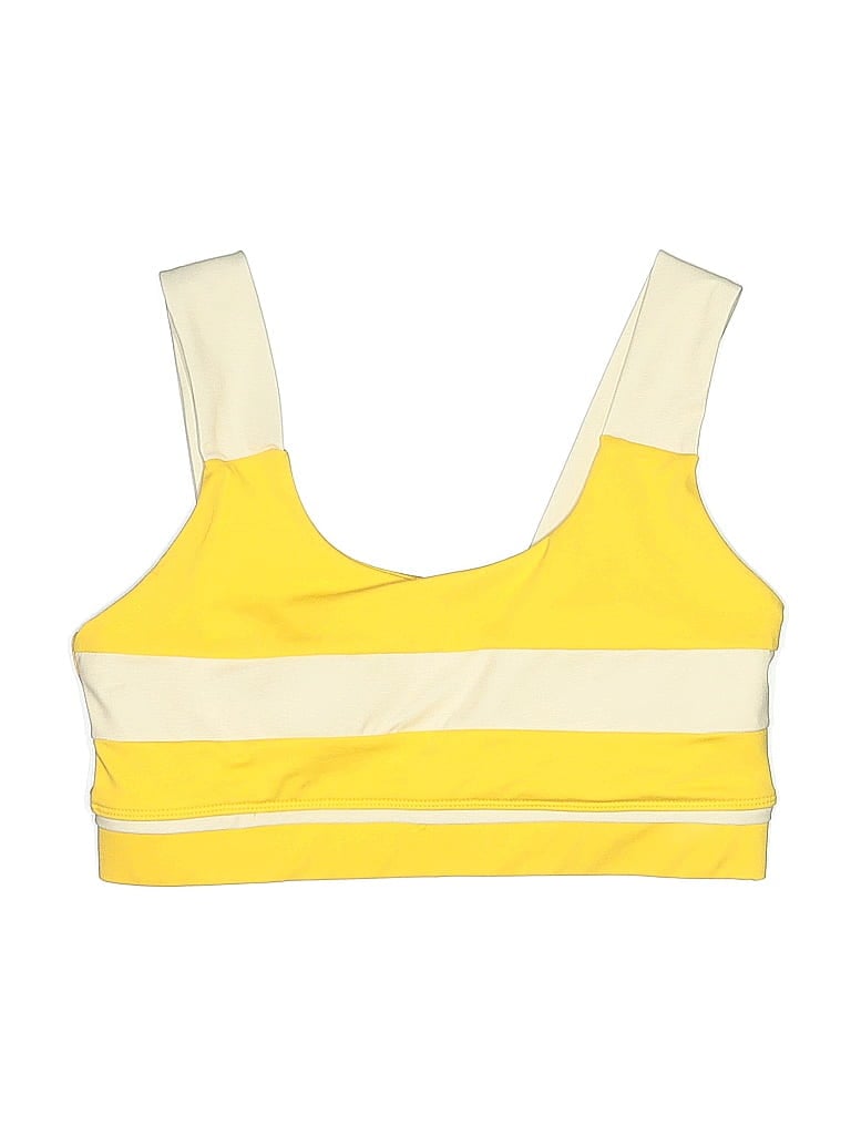 Pre-owned Allfenix Swimsuit Top Yellow Swimwear