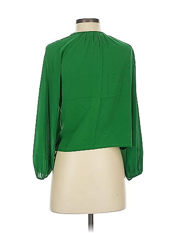 Alice + Olivia 3/4 Sleeve Silk Top (view 2)