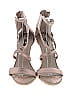 DKNY Silver Tan Heels Size 10 - photo 2