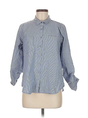 Pink Rose 3/4 Sleeve Button-Down Shirt (view 1)