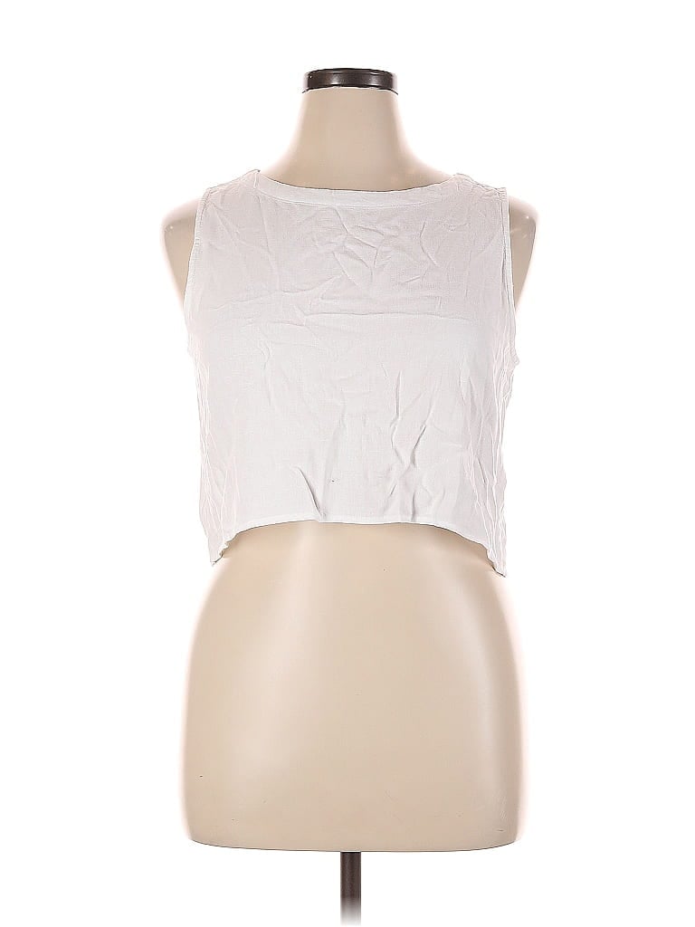 Pre-owned Primark Sleeveless T-shirt In White