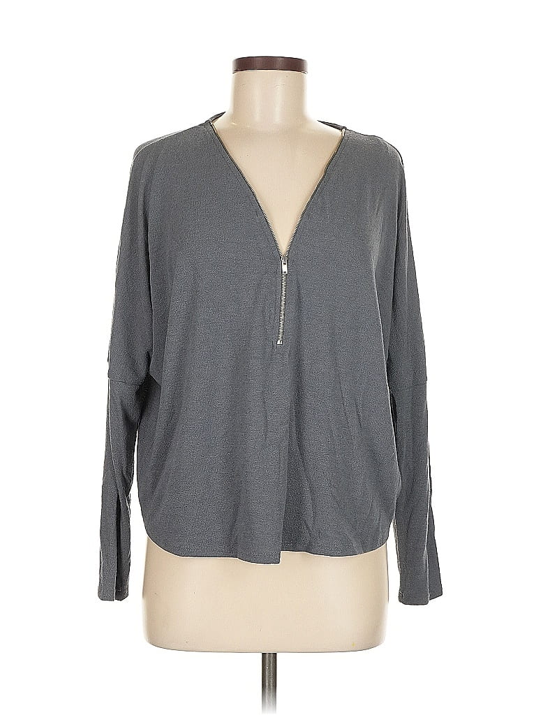 Pre-owned Charlotte Avery Zip Up Hoodie In Gray