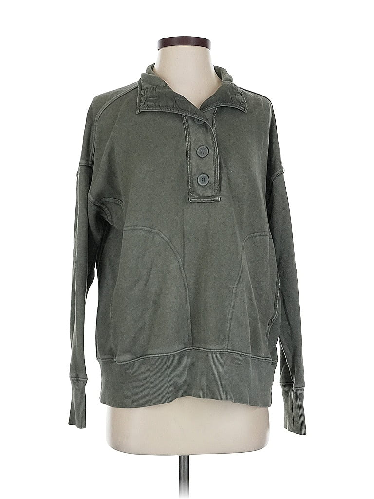 Pre-owned Aerie Pullover Sweater In Green