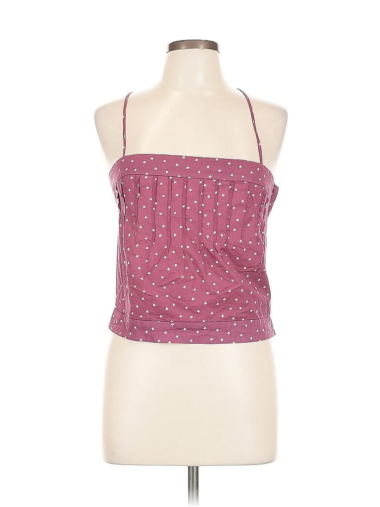 Pre-owned Marc By Marc Jacobs Sleeveless Top Burgundy Halter Neckline Tops