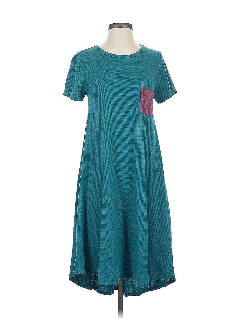 Pre-owned Lularoe Casual Dress In Blue