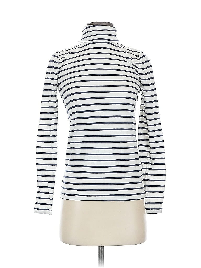 Pre-owned J.crew Factory Store Turtleneck Sweater In White