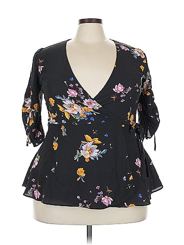 City Chic 3/4 Sleeve Blouse (view 1)