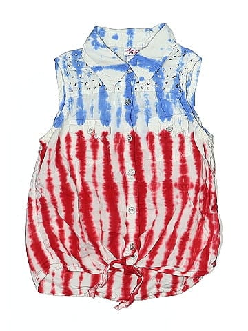 Justice Sleeveless Button-Down Shirt (view 1)
