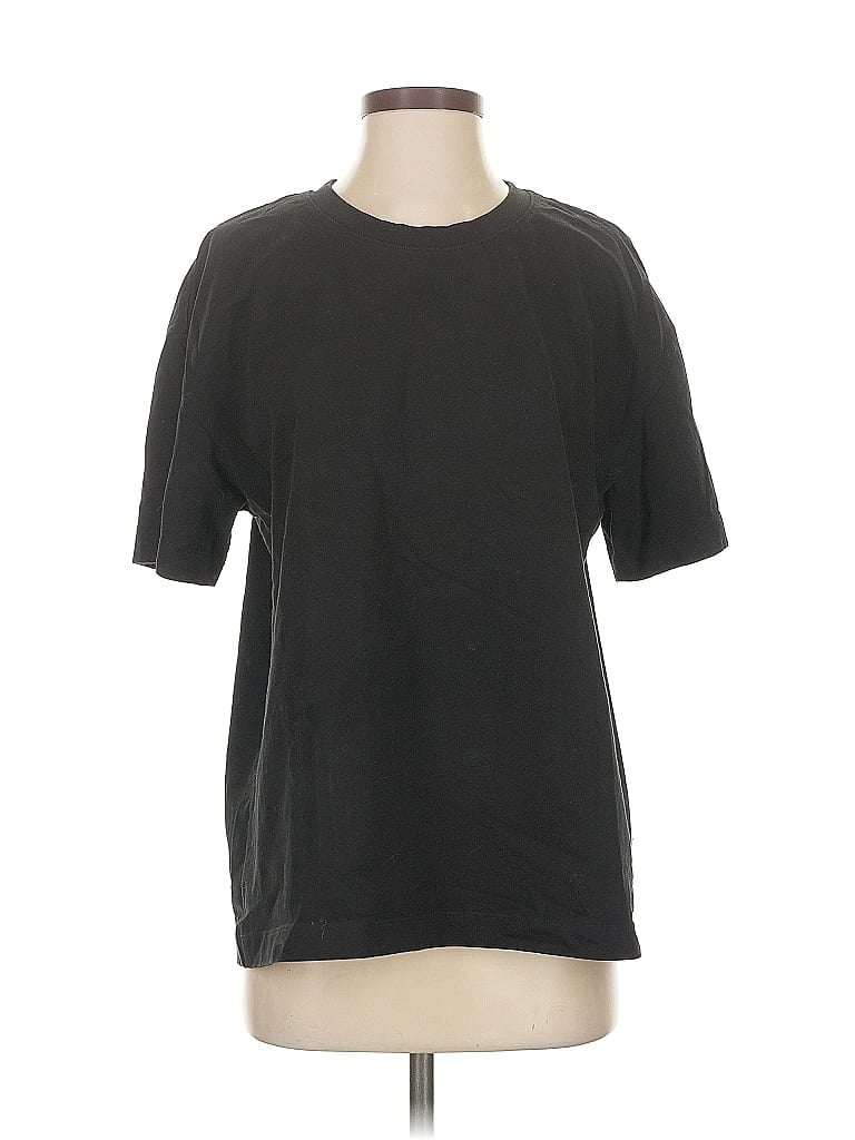 Pre-owned Zara Short Sleeve T-shirt In Black