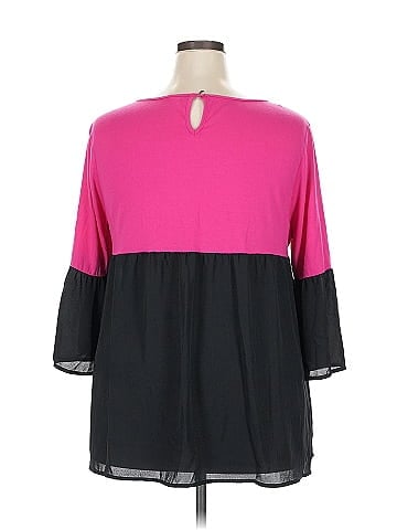 NY Collection 3/4 Sleeve Blouse (view 2)