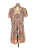 Blu Pepper Graphic Tan Casual Dress Size S - photo 2
