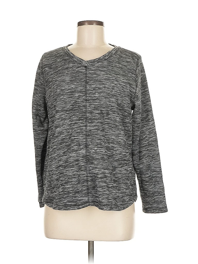 Pre-owned St. John's Bay Pullover Sweater In Gray