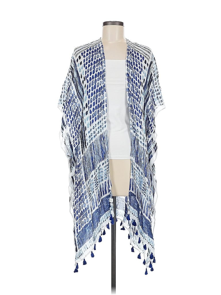 Pre-owned Caslon Kimono In Blue