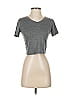 Unbranded Metallic Gray Short Sleeve T-Shirt Size XS - photo 1