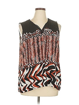DANA BUCHMAN トップス Dana Buchman Pullover Blouse Top Size XL Black/White
