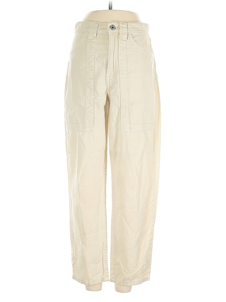 Pre-owned Mng Cargo Pants In White