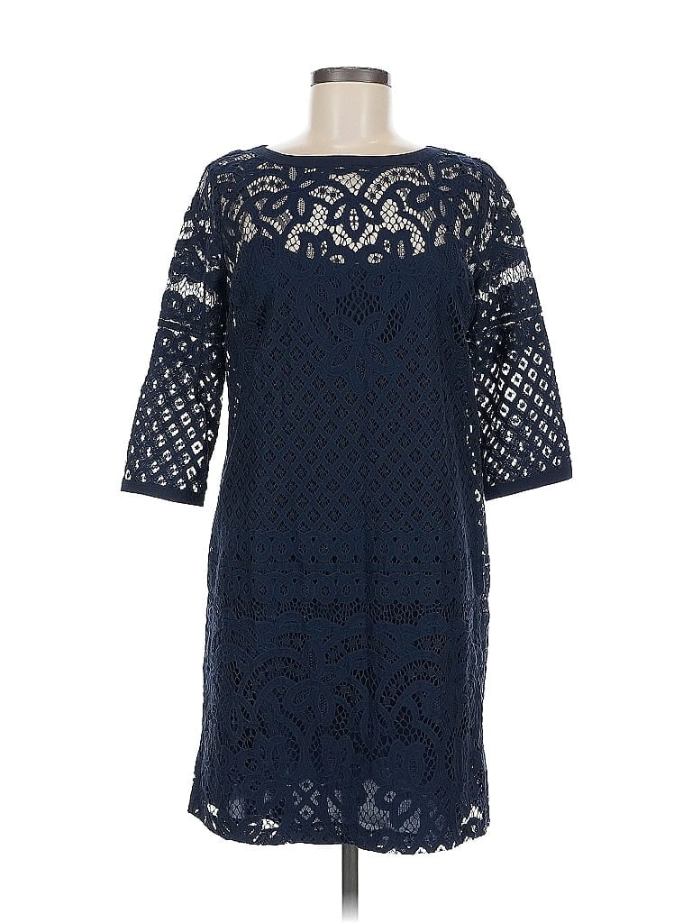 Pre-owned Ann Taylor Loft Casual Dress In Blue