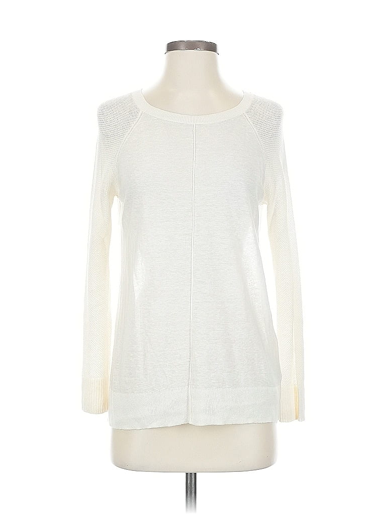 Pre-owned Gap Long Sleeve T-shirt In White