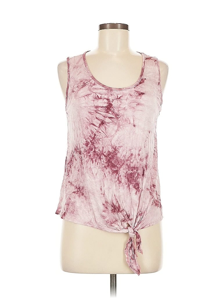 Pre-owned Assorted Brands Tank Top Burgundy Halter Neckline Tops