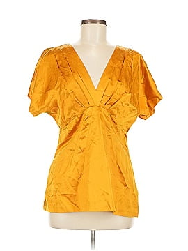 Bcbgmaxazria Short Sleeve Silk Top
