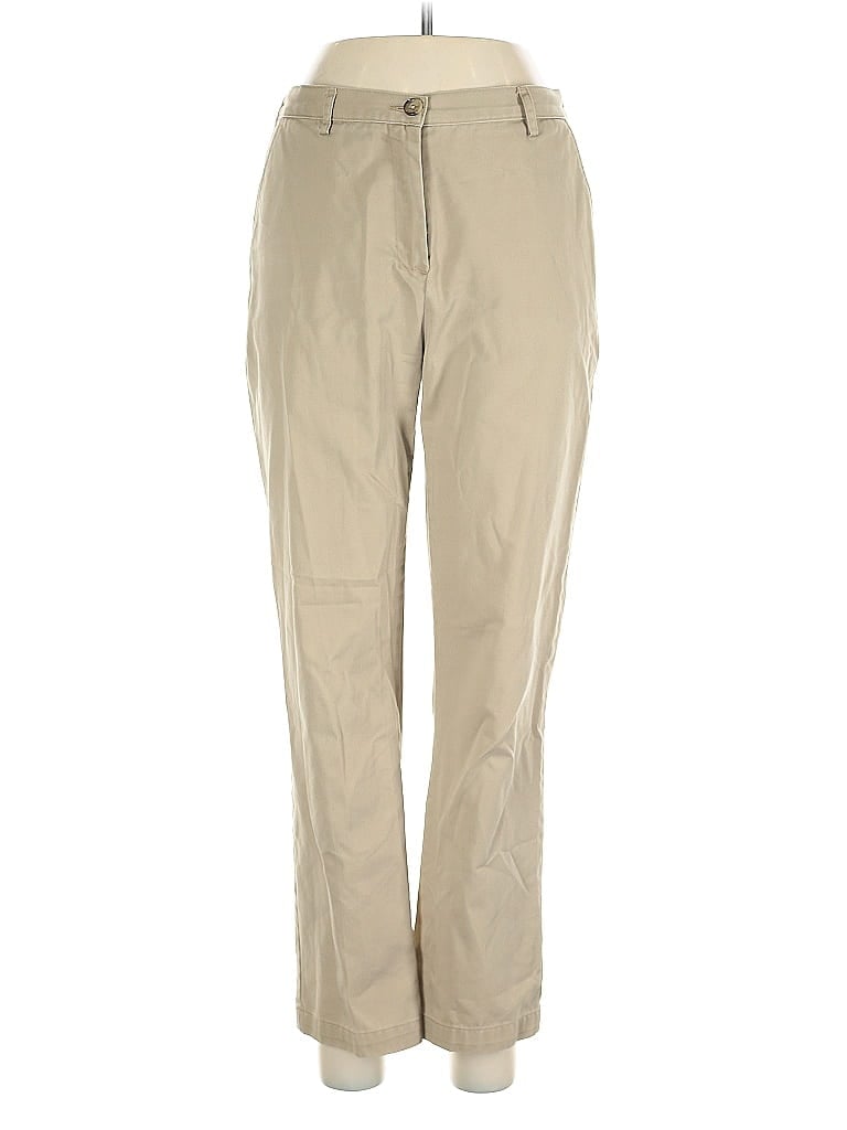 Pre-owned Lands' End Casual Pants In Brown