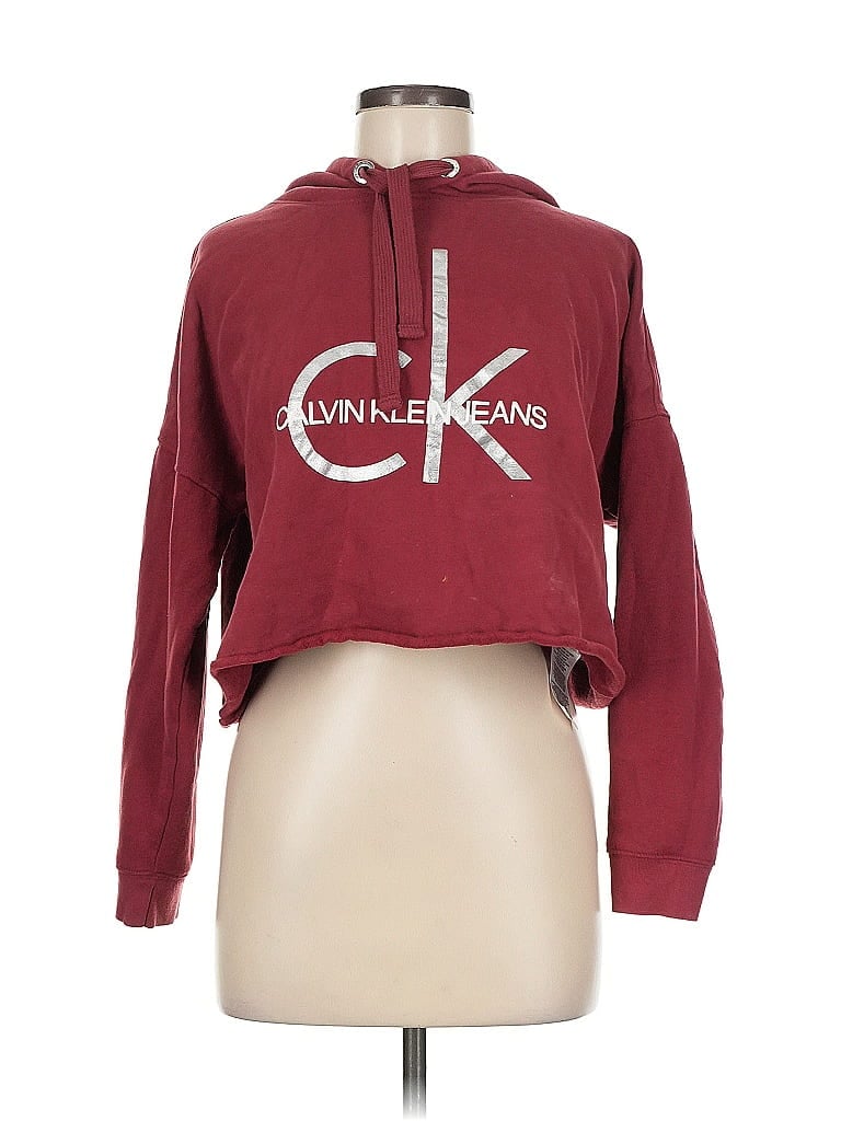 Pre-owned Calvin Klein Jeans Est.1978 Calvin Klein Jeans Pullover Hoodie In Red