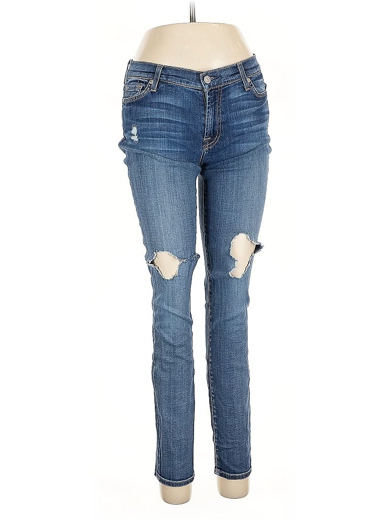 Pre-owned 7 For All Mankind Jeans In Blue