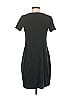 Talbots 100% Cotton Graphic Gray Black Casual Dress Size XS - photo 2