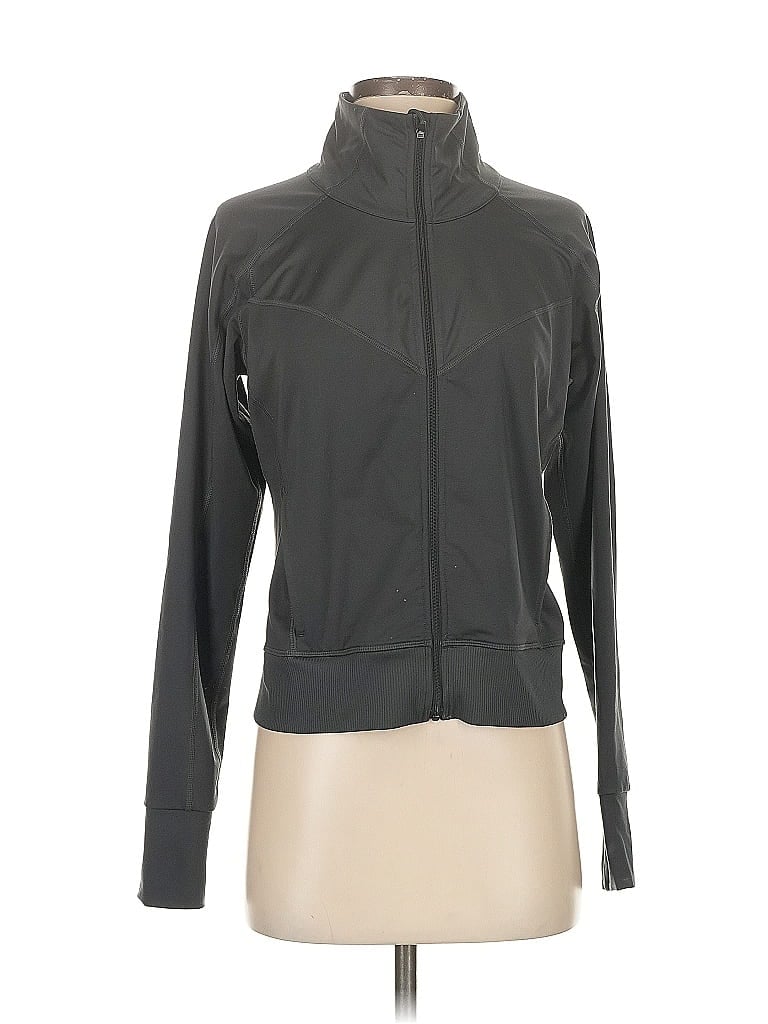 Pre-owned Lucy Track Jacket In Gray