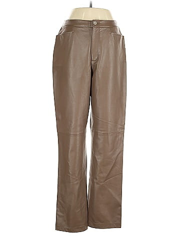 Linda Allard Ellen Tracy Leather Pants (view 1)