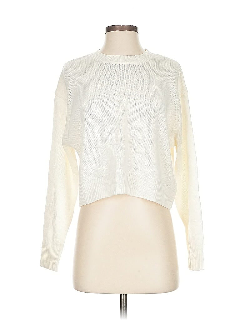 Pre-owned Unbranded Pullover Sweater In White