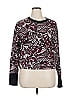 J by Joie 100% Cotton Paisley Burgundy Pullover Sweater Size XL - photo 1